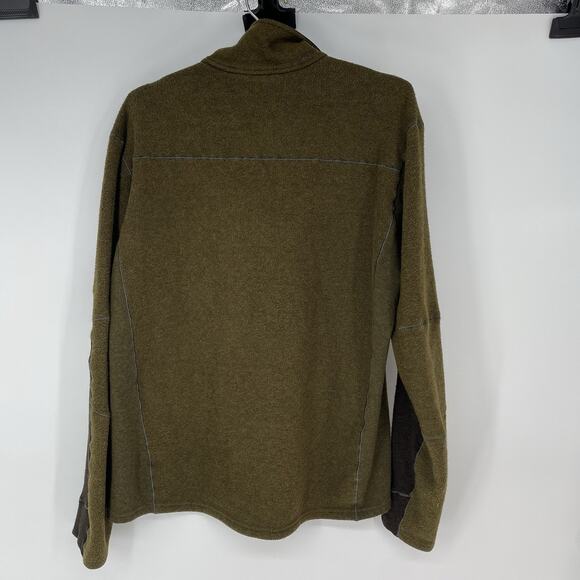 Kuhl Interceptor 1/4 Zip Mock Neck Pullover Green Fleece Men's Size XL - Picture 2 of 9